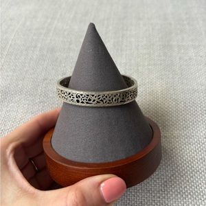 925 silver filigree cuff bracelet